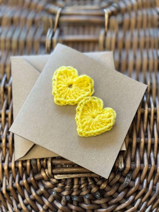 Blank Yellow Hearts