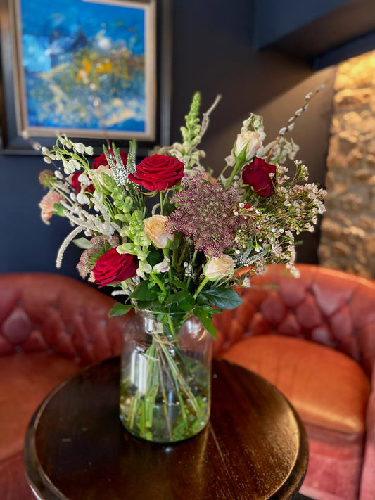 Christmas Vase of Flowers