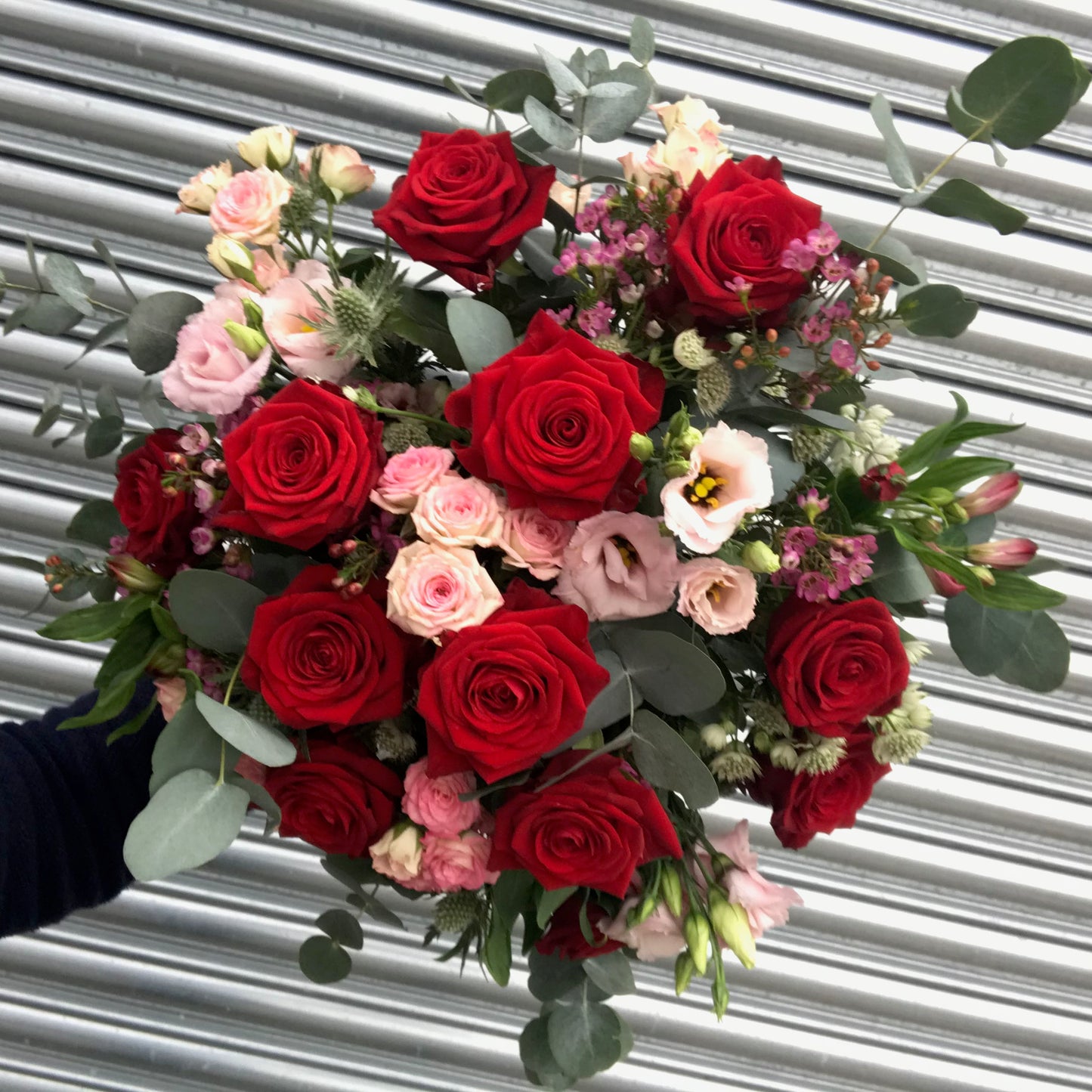 Red Roses and Pink Bouquet