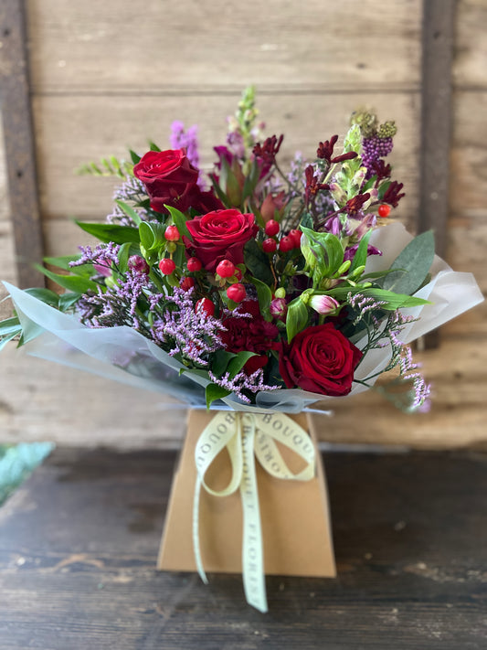 Christmas Gift Box Bouquet
