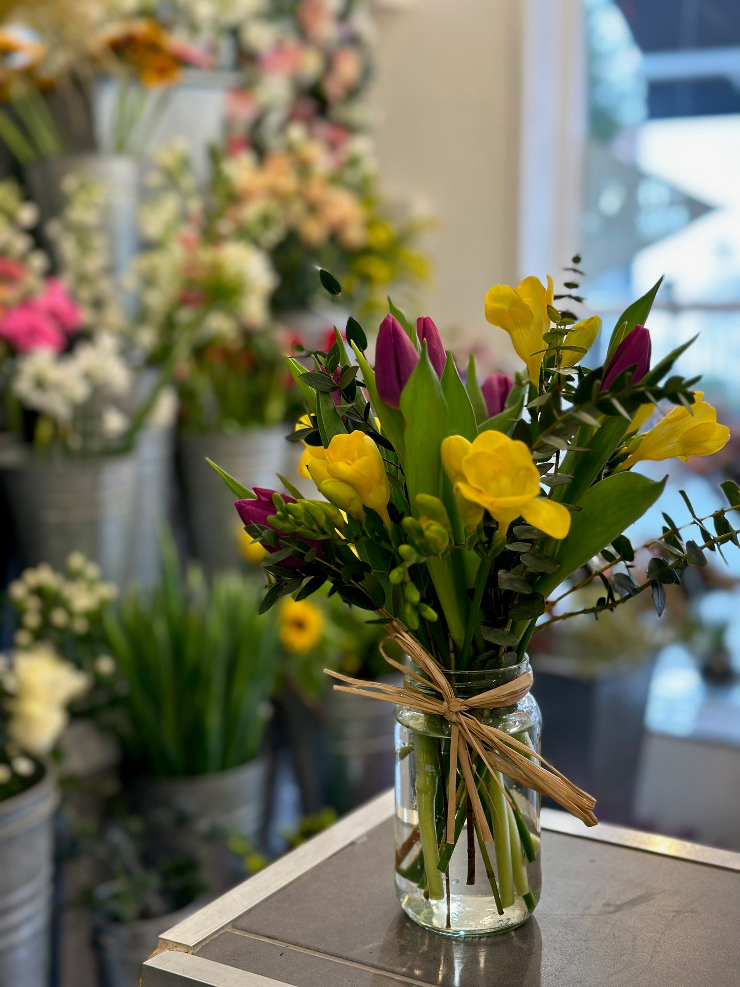 Jam Jar Posy
