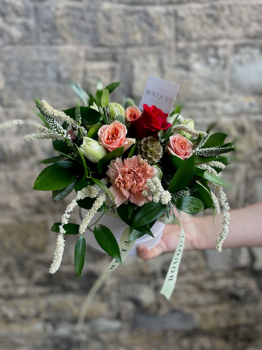 Christmas Hat Box Arrangement