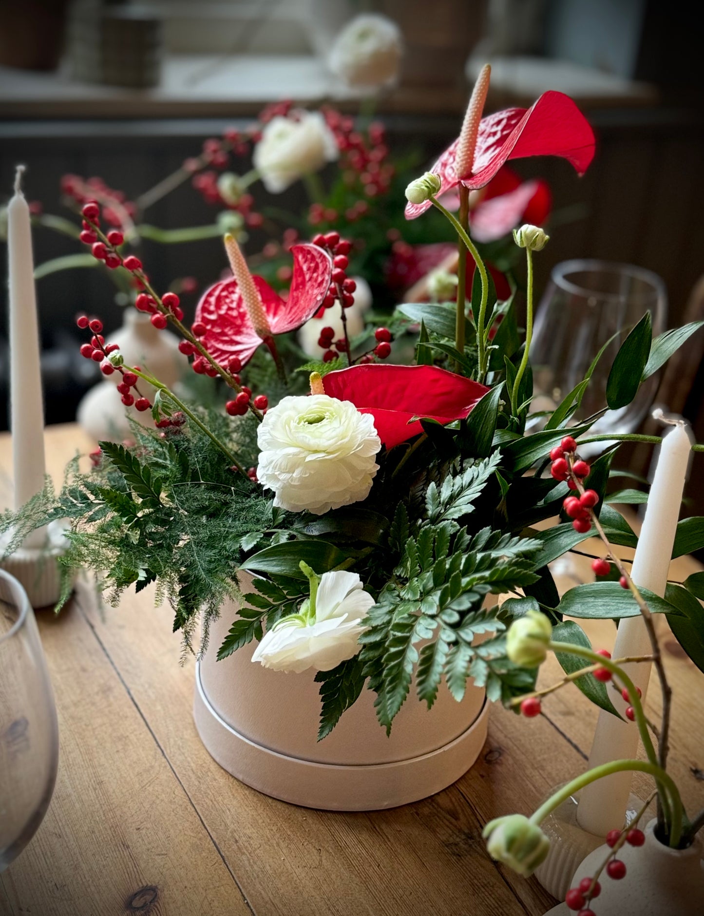 Modern Christmas Hat Box