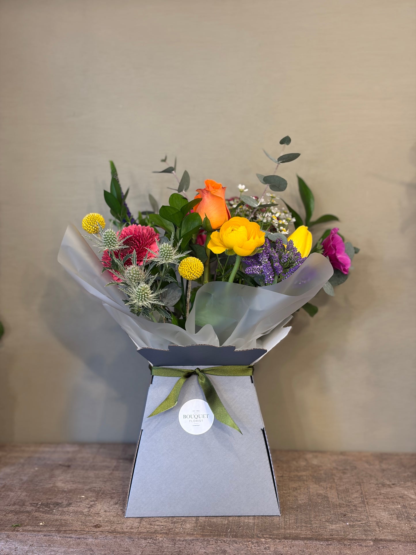 Colourful Box Arrangement Bouquet