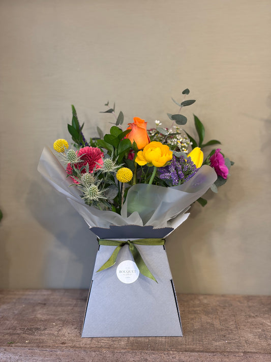 Colourful Box Arrangement Bouquet