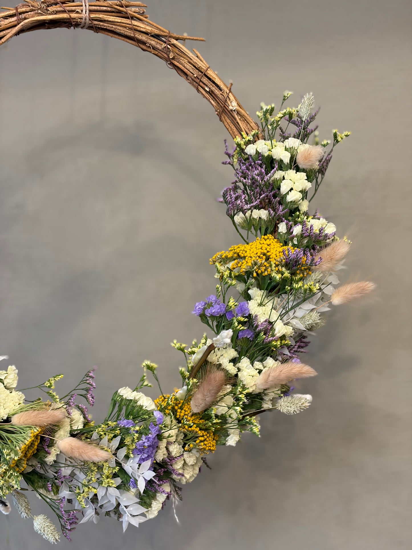 Willow Ring Dried Wreath