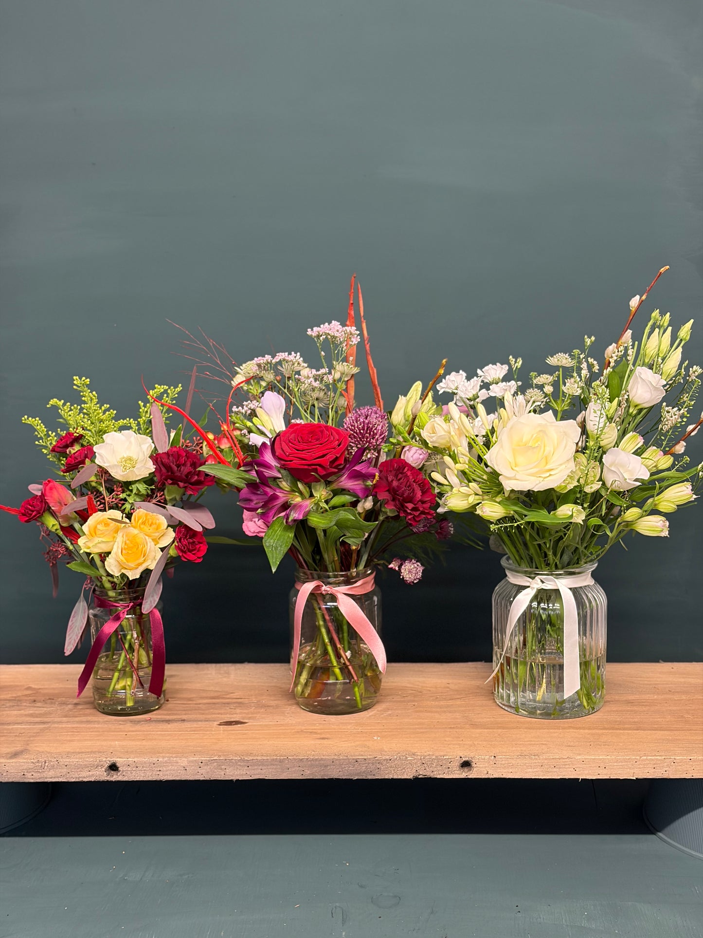 Christmas Jar Posy (£15 | £20 | £25)