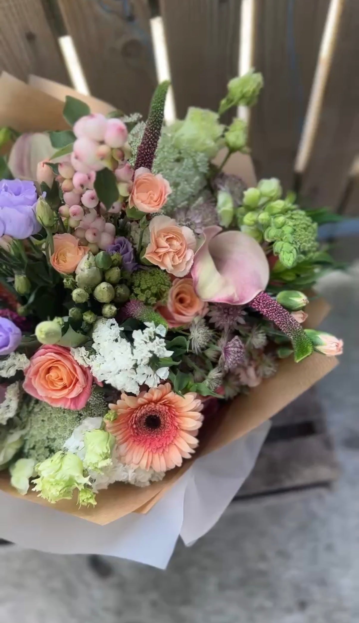 Gift Wrapped Bag Bouquet