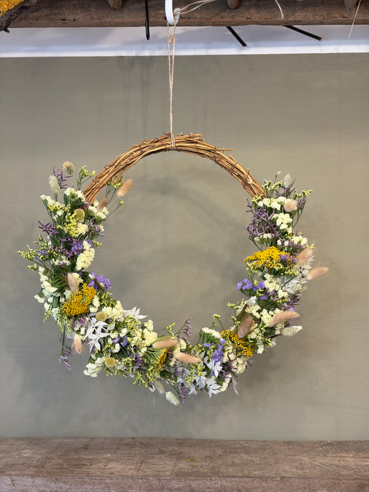 Willow Ring Dried Wreath